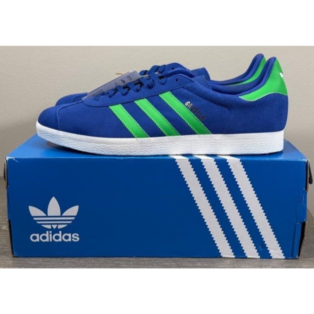 Adidas Gazelle Royal Blue Energy Green JH5359 Men's size 12